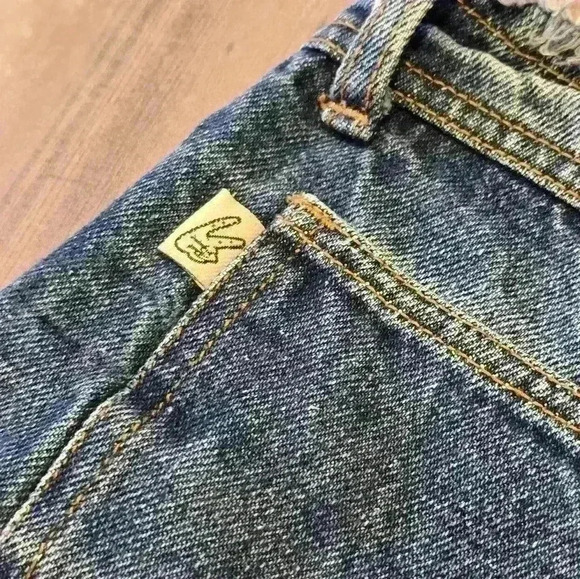 2000's Jean Shorts Original Threads Raw Hem Waist - Picture 10 of 13